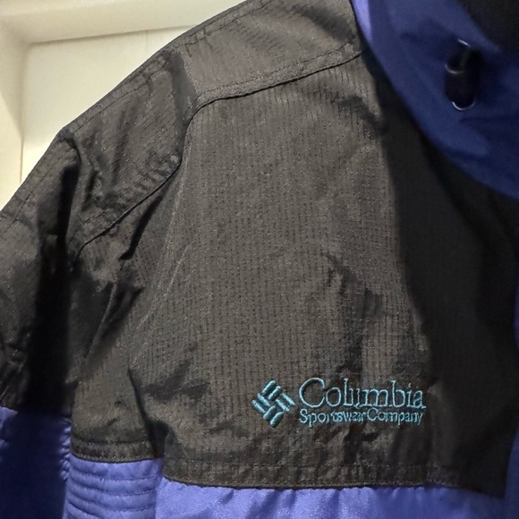 Columbia Vintage 90s Purple Black Ski Jacket Women’s S Teal Trim - Picture 5 of 17